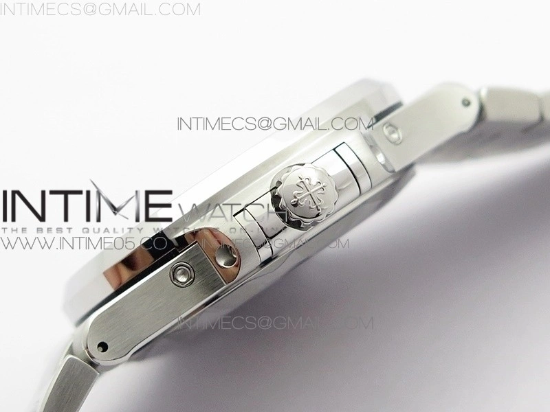 NAUTILUS 5726 SS GRF 1:1 BEST EDITION WHITE DIAL WORKING ANNUAL CALENDARON SS BRACELET A.324 V2